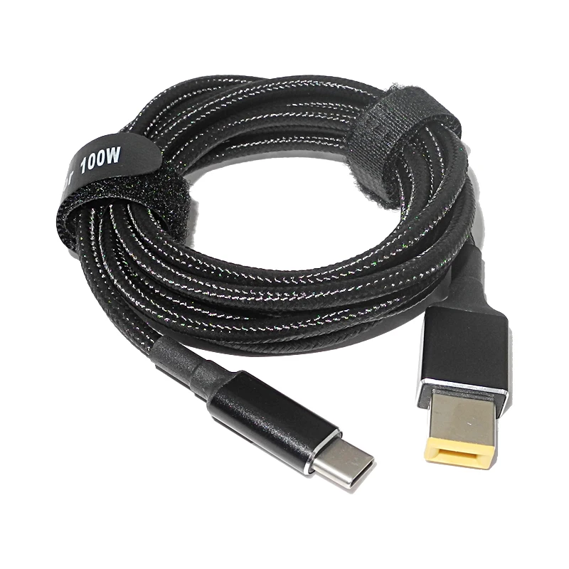 Адаптер питания для ноутбука Lenovo 45 Вт 65 90 конвертер USB Type C зарядный кабель с двумя