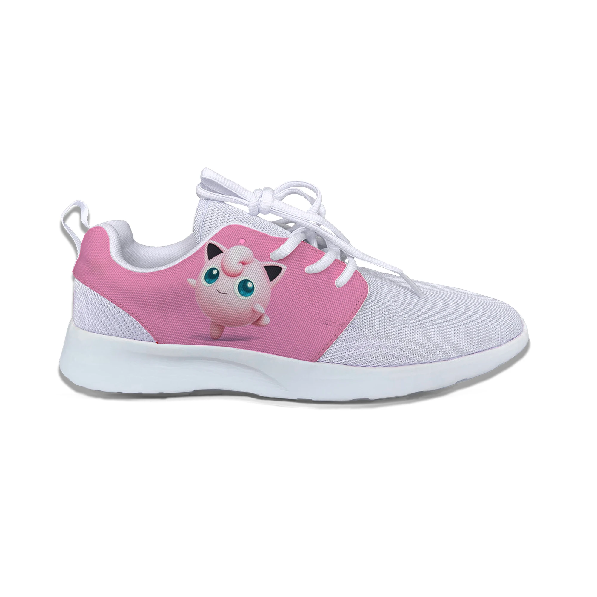 Japan Anime Pokemon Jigglypuff Popular Cute Novelty Kids Sport Running Shoes Casual Breathable 3D Sneakers Children Boys Girls | Детская