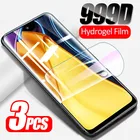 Изогнутая Гидрогелевая пленка для Xiaomi Poco M3 Pro F3 X3 Pocco Poko Poxo F1 Pocophone F M X 3 NFC, защита экрана, не стекло, 3 шт.