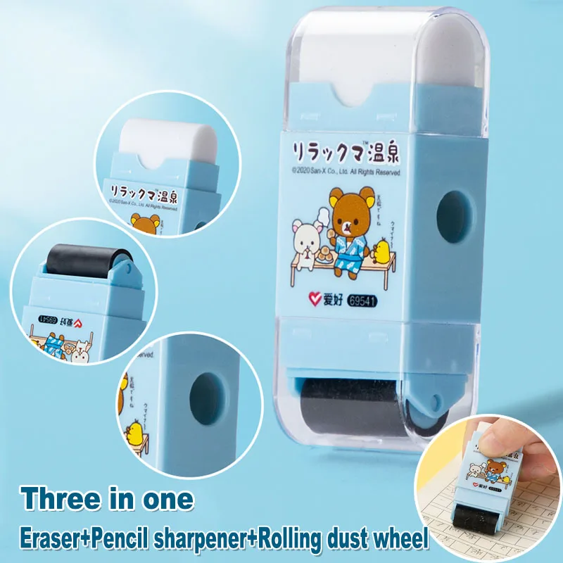 Sharpener 3 In 1 Erasers For Kids School Office Correction R