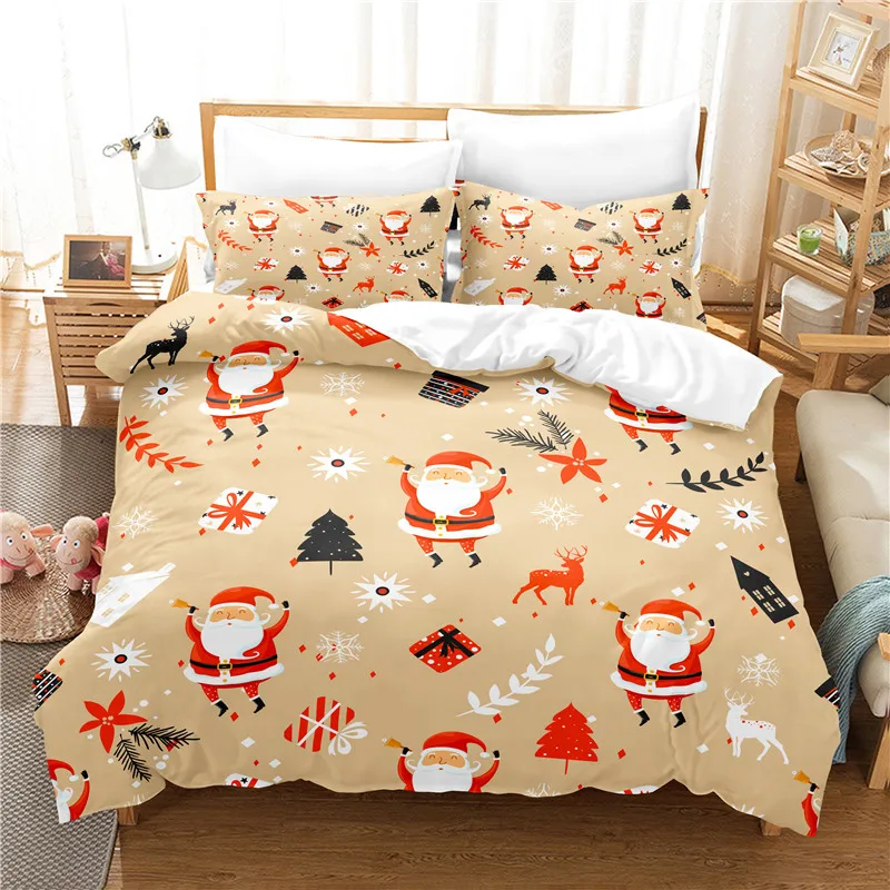 

Christmas Present Bedding Set Duvet Cover Set 3d Bedding Digital Printing Bed Linen Queen Size Bedding Set Fashion Design