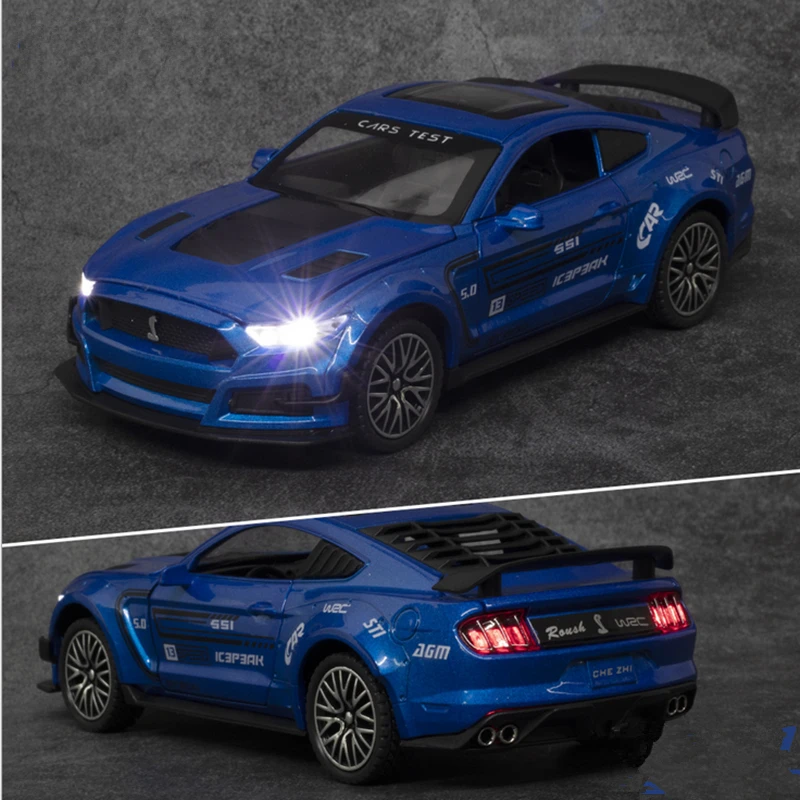 Модель спортивного автомобиля 1:32 Форд Мустанг Шелби GT500 из сплава модель литая