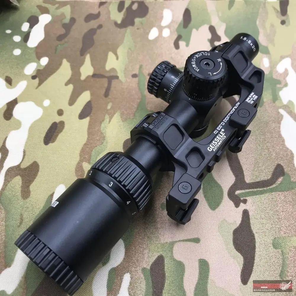 Точный оптический прицел 1 5 5x20 с зеленой и красной подсветкой дальностью