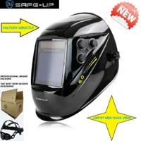 safeup 10097 mm viewing size mig mag tig true color 4 sensors solar cell powered auto darkening welding helmet mask