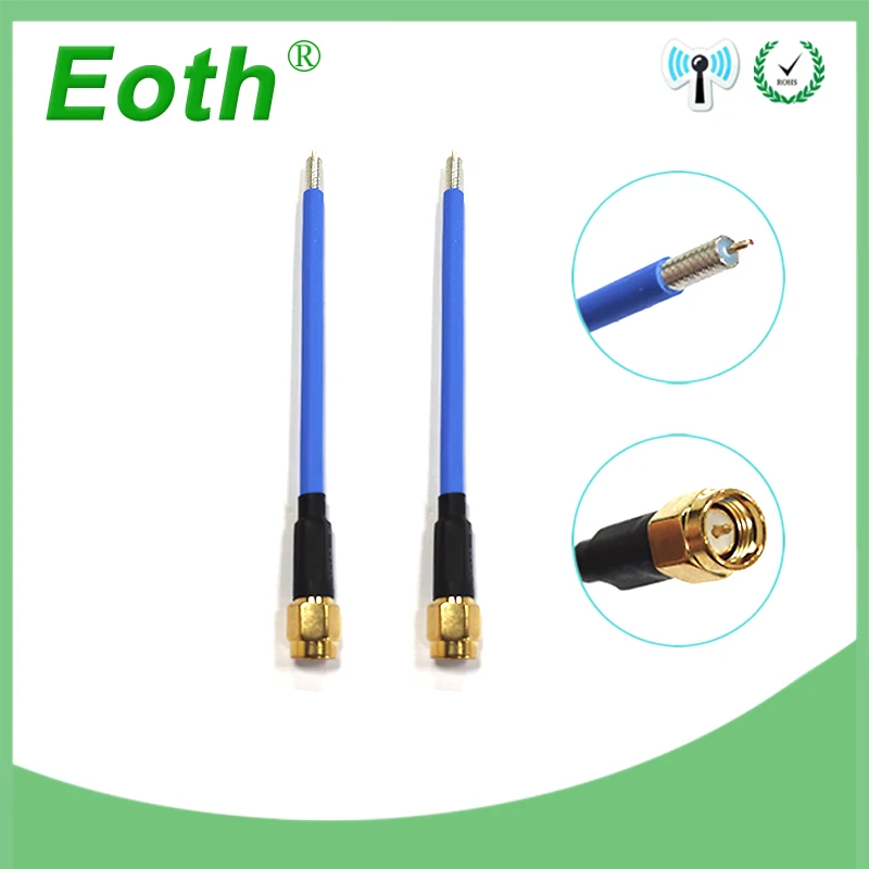 РЧ коаксиальный RG402 кабель SMA штекер для открытия конца с Sn наконечником pcb пайки