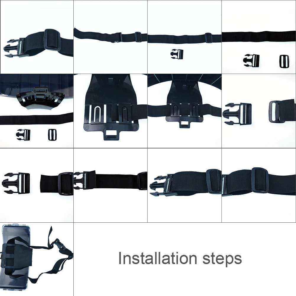

Outdoor ABS Carry Waterproof Accessories Storage Case Portable Box Waist Belt Fish Bait Box Tackle Holder Lures Folding