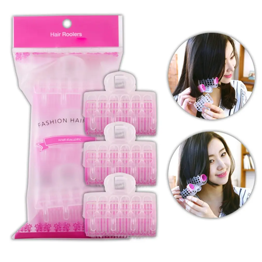 

3PCS/SET Portable Size DIY Magic Plastic Big Self Grip Hair Rollers Cling Any Size DIY Hair Curlers Tool