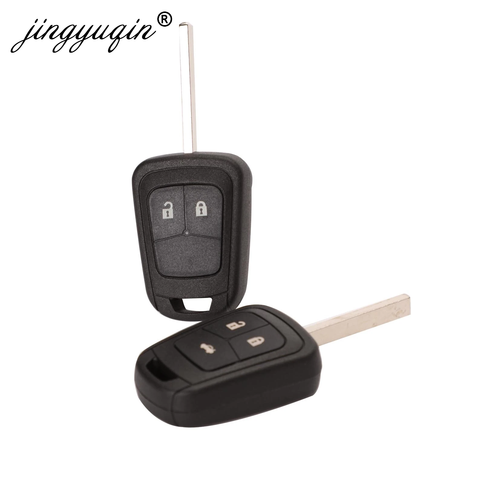 

Jingyuqin 10pcs/lot Replacement 2/3 Button Auto Car Remote Key Shell Fob Case For Chevrolet AVEO Cruze Malibu Sonic Key