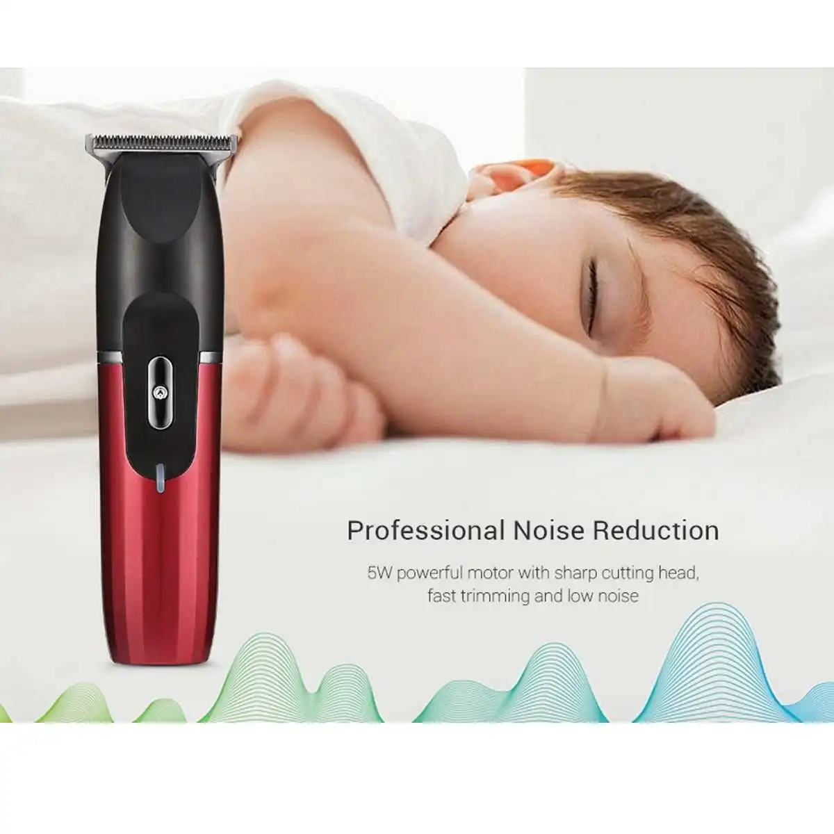 

Electric Hair Trimmer Clipper Cordless Rechargeable Fast Charging Adjustable Low Noise Hair Trimmer Men Haircut Machine