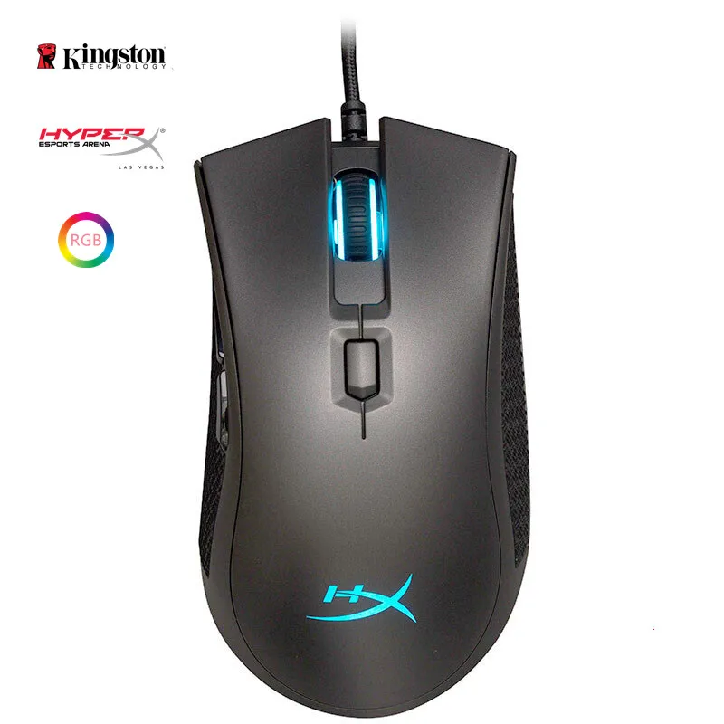 

Мышь Kingston HyperX игровая Проводная с RGB-подсветкой, 16000 DPI