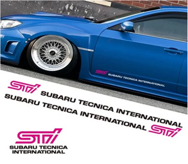STI emblem badge Car side body sticker For SUBARU BRZ XV LEGACY Forester Outback Rally WRX WRC Impreza styling | Автомобили и