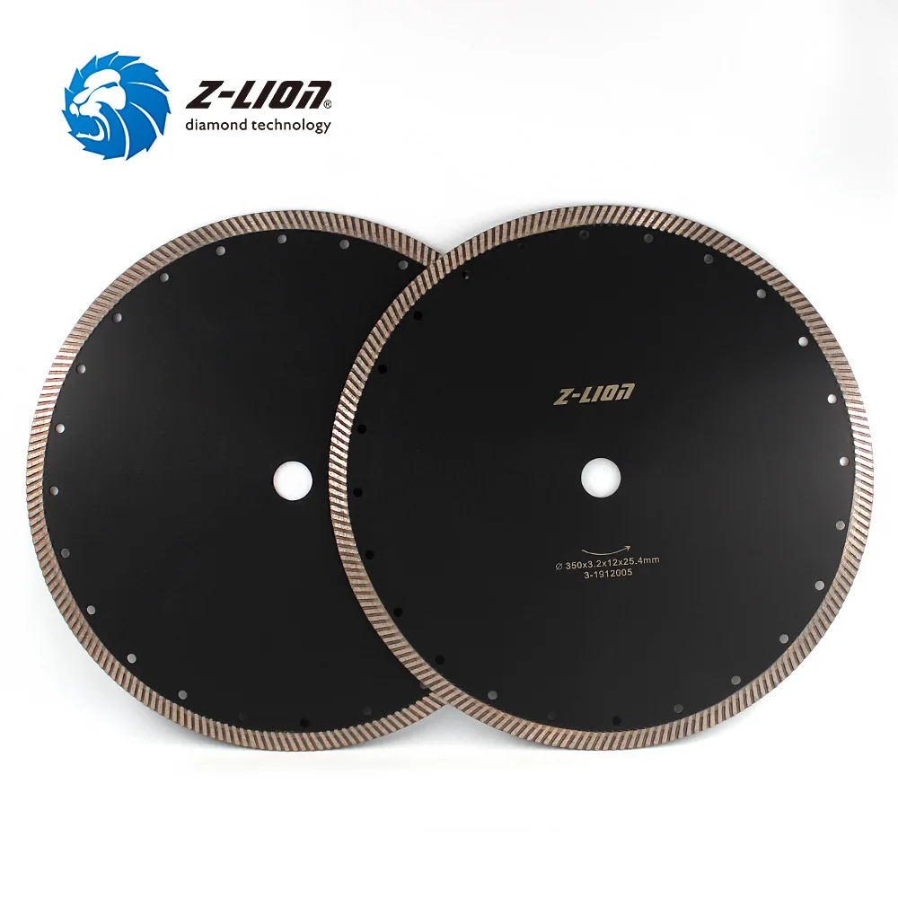Z-LION 1PC 350mm 14&quot Diamond Saw Blade Turbo Cutting Disc For Granite Marble Tiles Ceramic Best Quality Circular | Инструменты