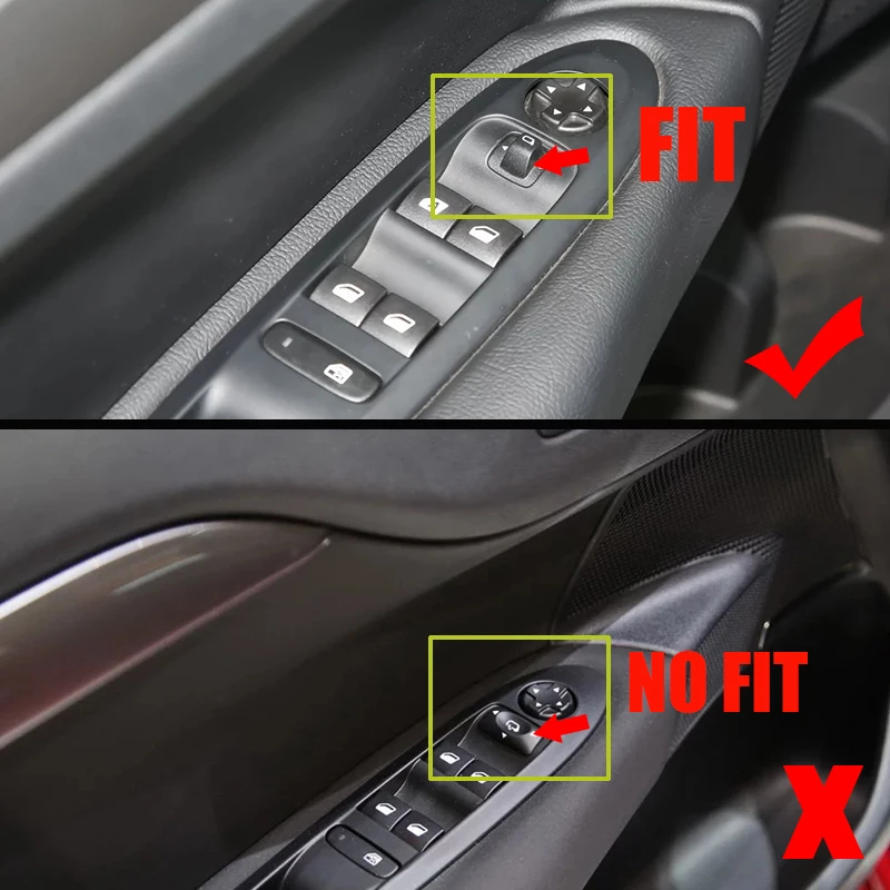 Нержавеющая сталь для Citroen C4, автомобильные двери и окна, стекло, подъемный переключатель, накладка, наклейка, аксессуары для автомобиля, 4 шт