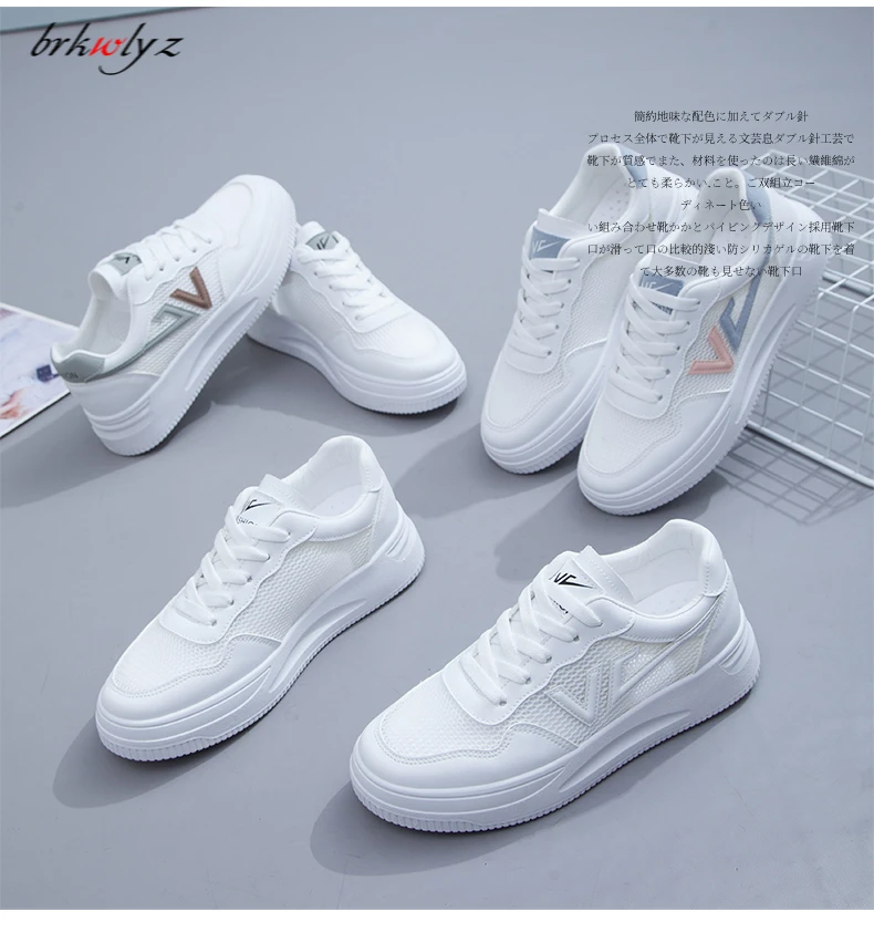 

Women Shoes 2021 Fashion Summer Casual White Shoes Cutouts Lace Canvas Hollow Breathable Platform Flat Shoes Woman Sneakers