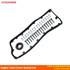 Комплект сменных прокладок для крышки клапана двигателя 1 комплект для Volkswagen Transporter T5 Touareg 2,5 TDI 070103469A 070115315A