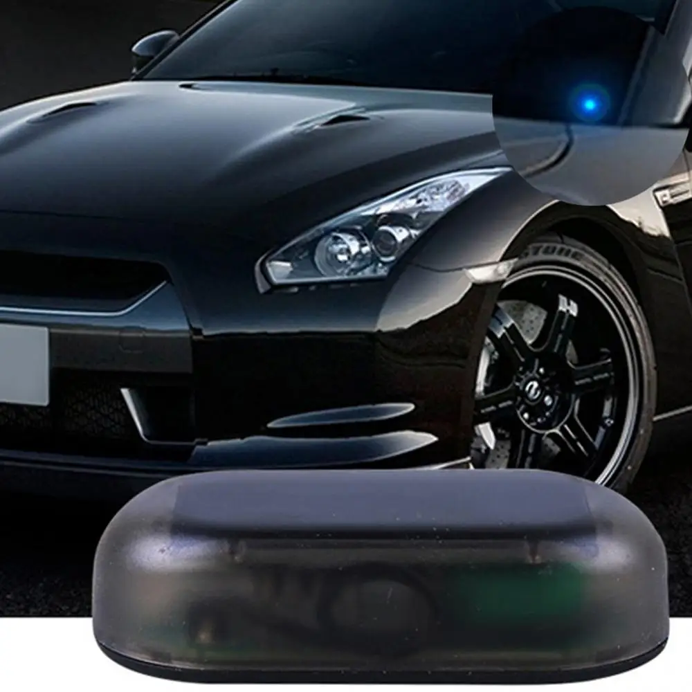 LED Warning Light Fake Solar Power Alarm Lamp Security System Theft Flash Blinking Anti-Theft Caution Car | Автомобили и