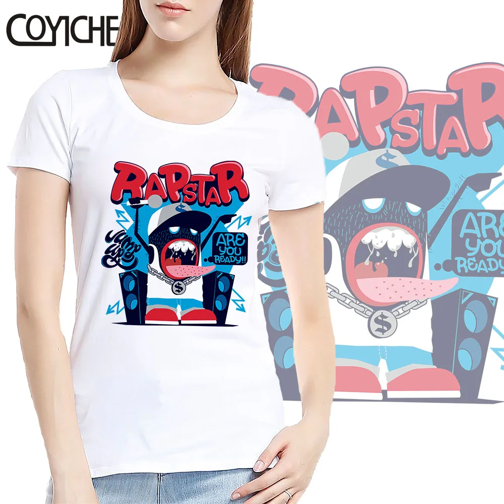 

Модная парная футболка из модала в стиле хип-хоп с мультяшным принтом, с круглым вырезом и коротким рукавом, большой размер, мужская женская ...