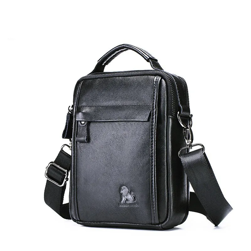 Кожаная сумка через плечо мужская Повседневная мессенджер деловой портфель