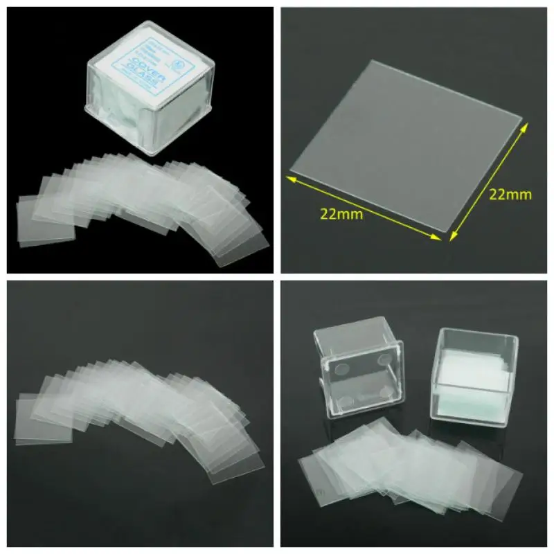 

Прозрачная крышка для микроскопа, 100 шт., 22x22 мм