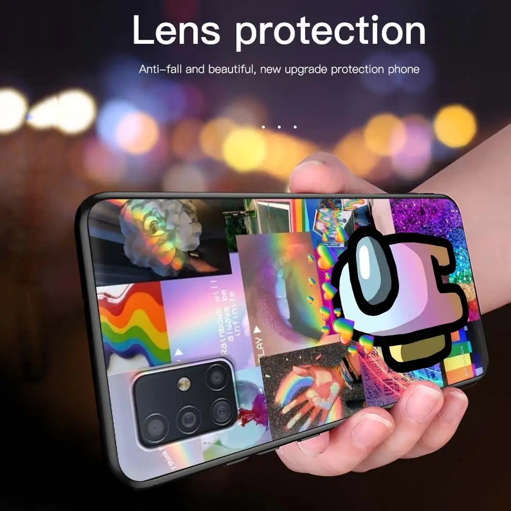 

Among Us Top Game Case For Samsung Galaxy A51 A71 A21s A31 M31 A12 A41 A11 A42 5G M51 M30s Casos Black Soft Phone Fundas