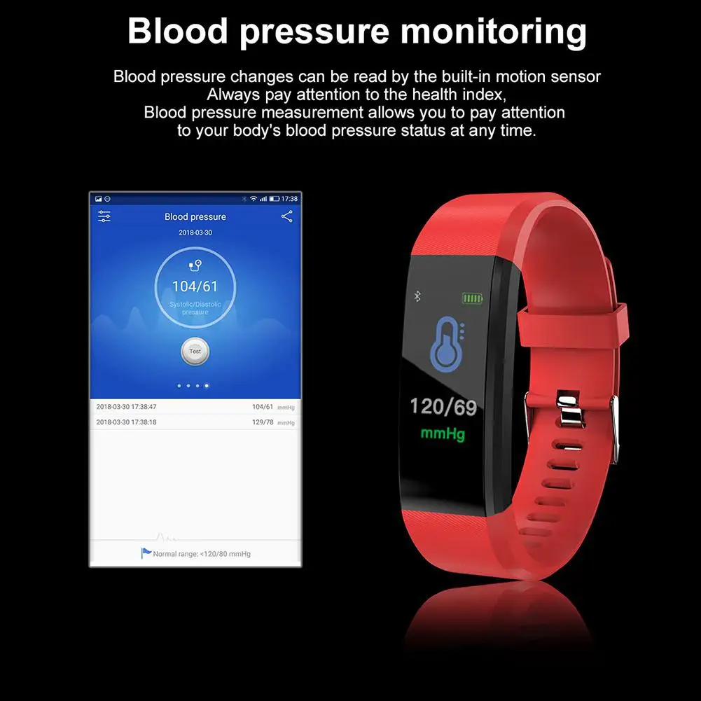 Умный Браслет BEESCLOVER счетчик шагов Bluetooth пульсометр водонепроницаемый спортивный