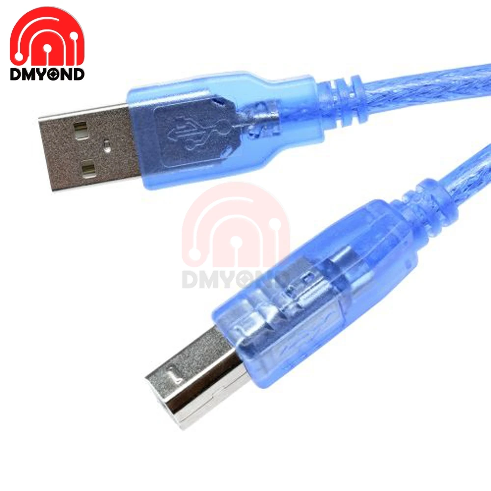 USB кабель с квадратным портом 0 3 м UNO 2560 2 Type A Mini 5P фольгой для защиты данных и
