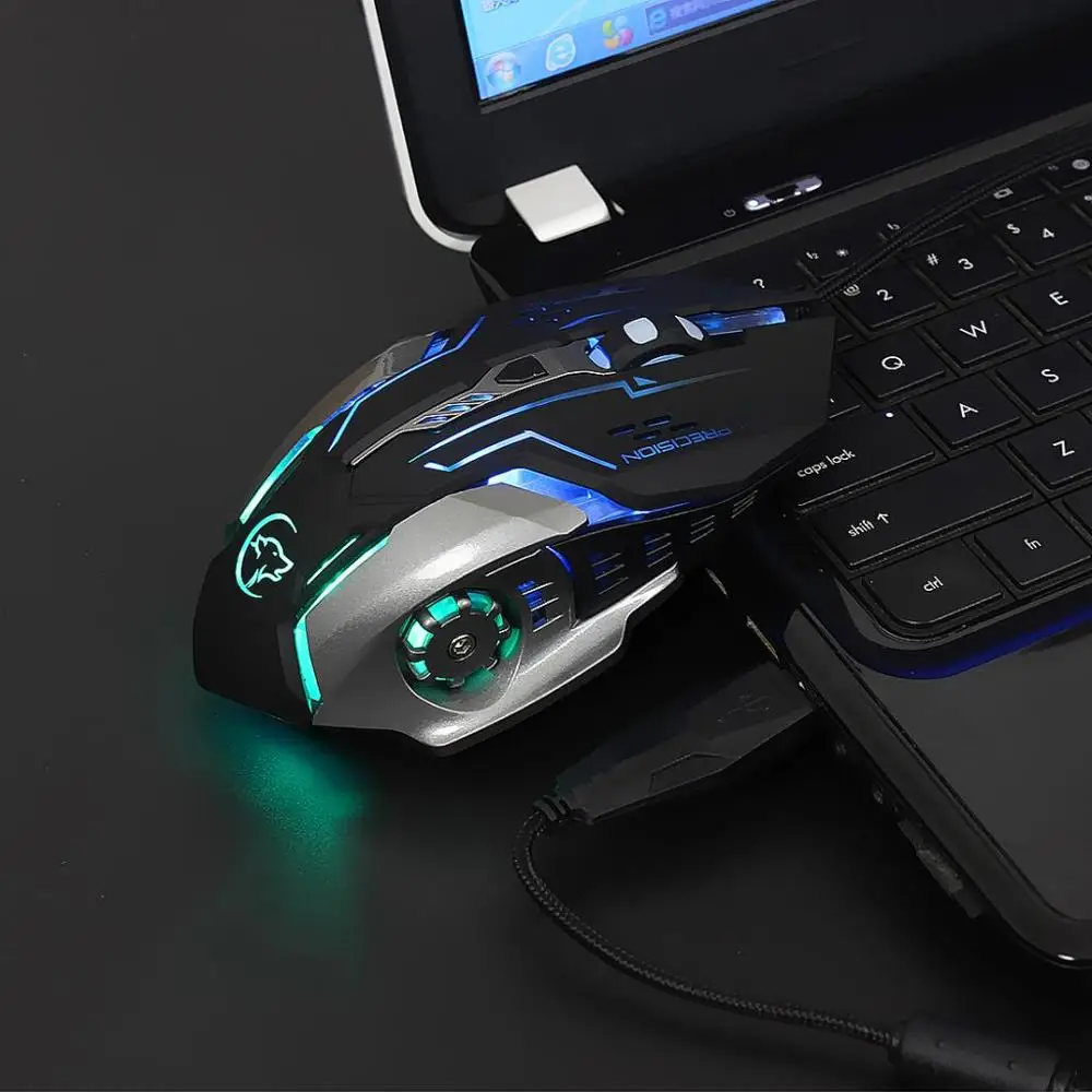 Мышь Компьютерная Проводная оптическая 3200DPI USB 2 0 | Компьютеры и офис