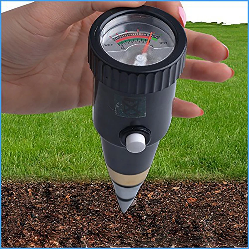 

Soil pH and Moisture Meter Soil PH Meter Tester Hygrometer Portable Soil Moisture Sensor Monitor 3.5-8PH for Gardens Care