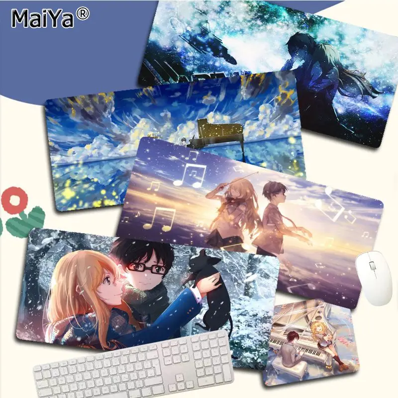 

Коврик для мыши с рисунком аниме Your lie в апреле, высокое качество, большой размер