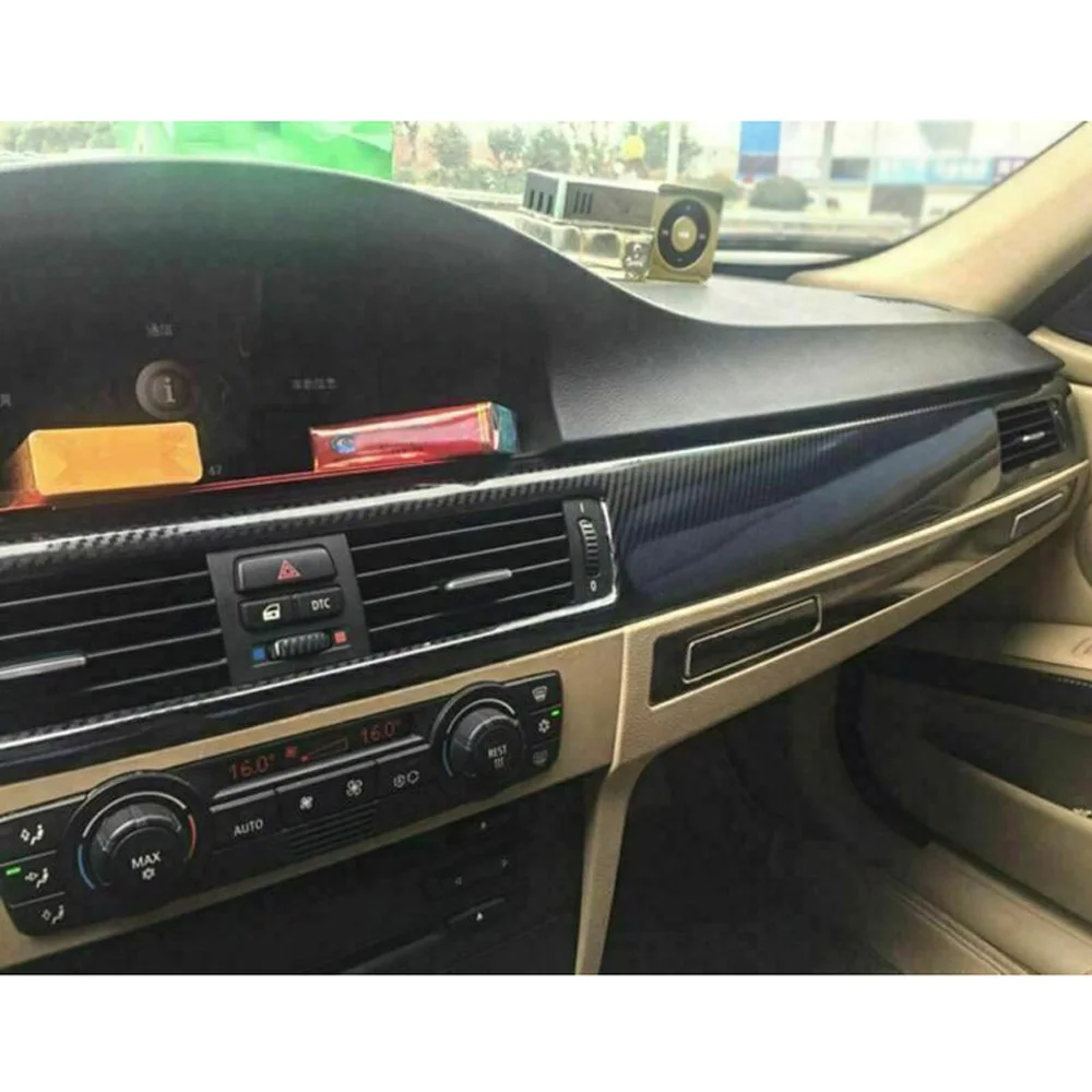 Глянцевая наклейка 5D для салона автомобиля BMW 3 серии E90 E92 E93 2005-2012 LHD аксессуары