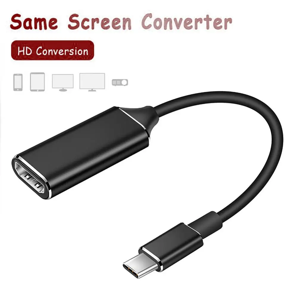 Тип USB C к совместимому с HDMI кабель адаптер 4K 30hz 3 1 мужского и женского пола