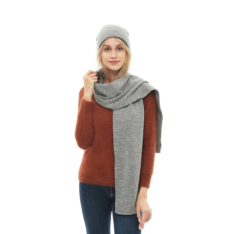 3 шт. зимние шапки для мужчин и женщин шапка шарф перчатки набор шапочки девочек