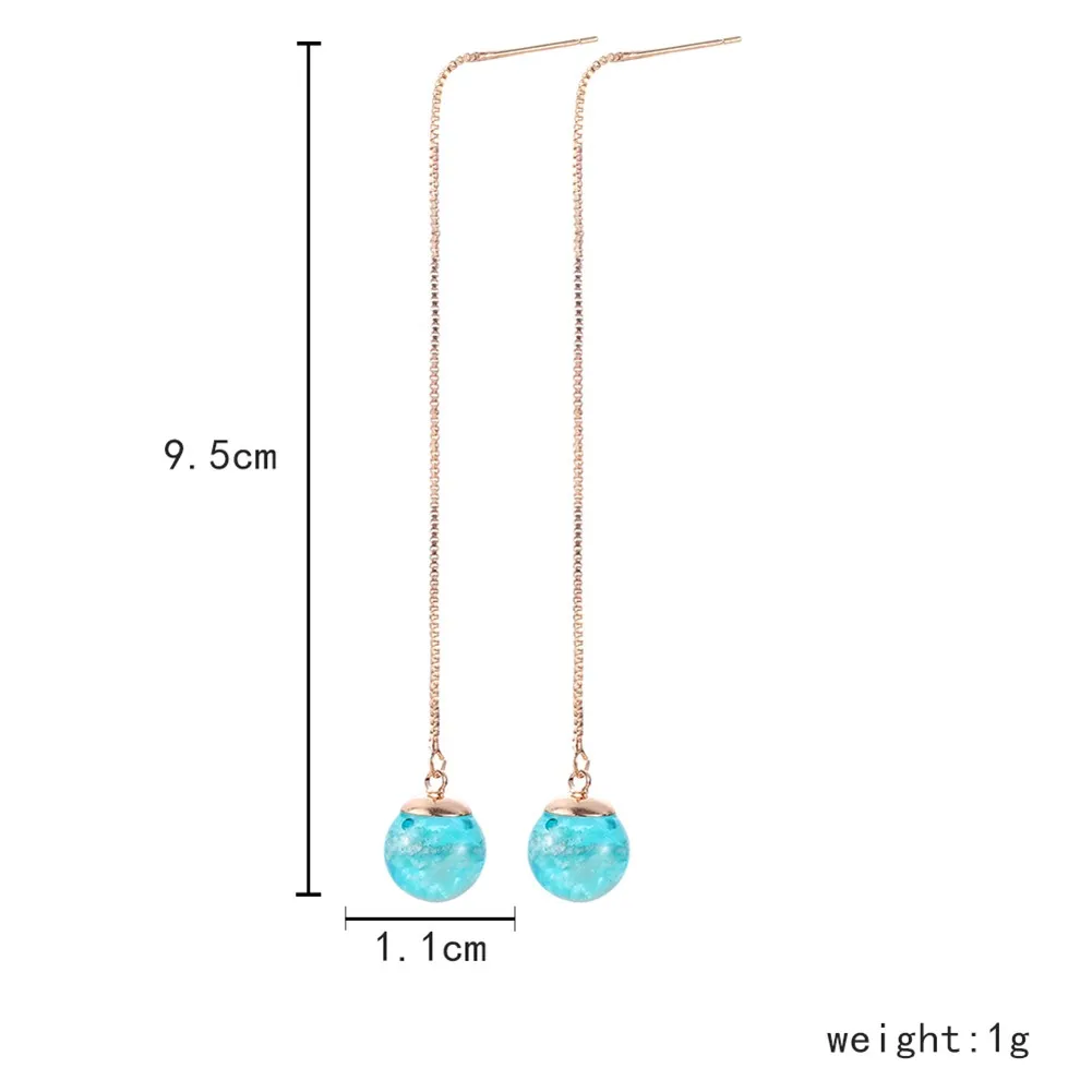 Женские Прозрачные серьги из смолы с голубым небом и белым облаком 2020 | Украшения