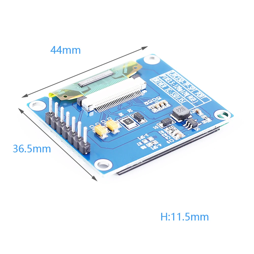 SPI дисплейный модуль OLED RGB экрана дисплея 65K SSD1351 драйвер 128*128 3 В мощность 1 5 дюймов
