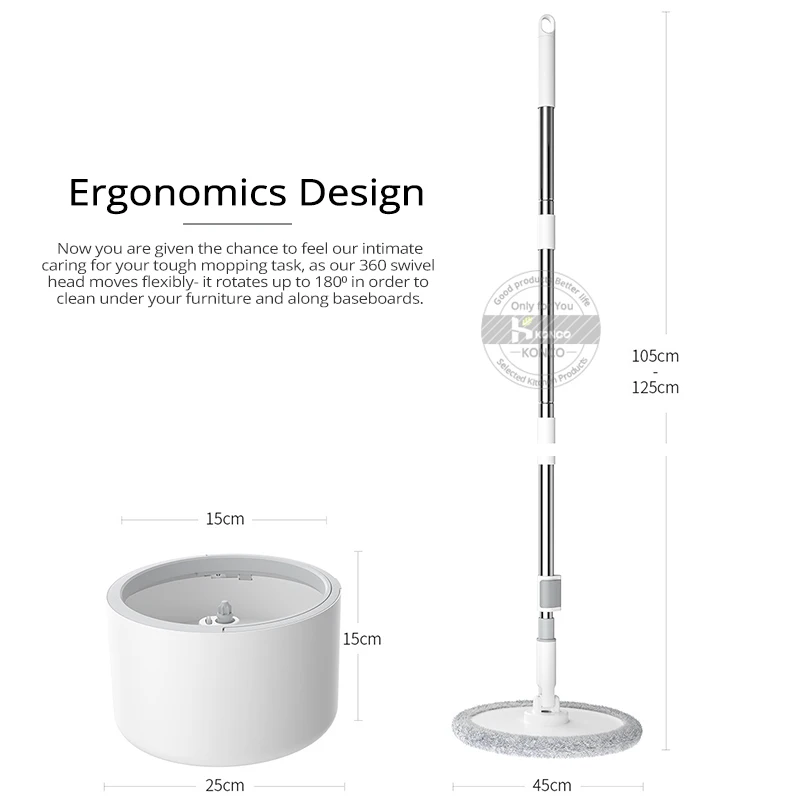 Швабра из микрофибры вращающаяся на 360 градусов | Дом и сад