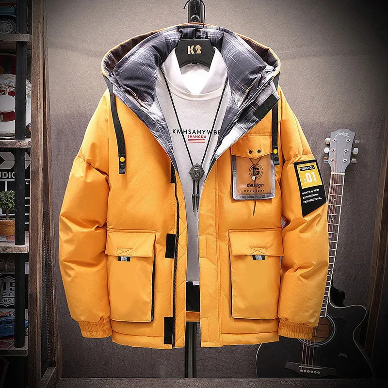 

Winter thick cotton-padded clothes Men's hooded trend Men's warm clothes jackets Jackets Trend down down padded jackets