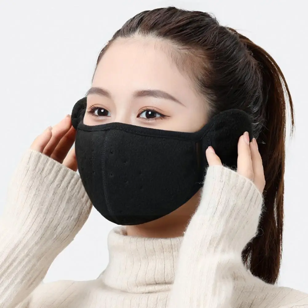 

Winter Women Earmuffs Two-in-one Earmuffs Warm Mask Ear Windproof Riding Band Warmer Dust-proof Accessories Muff Wrap Earla W6K8
