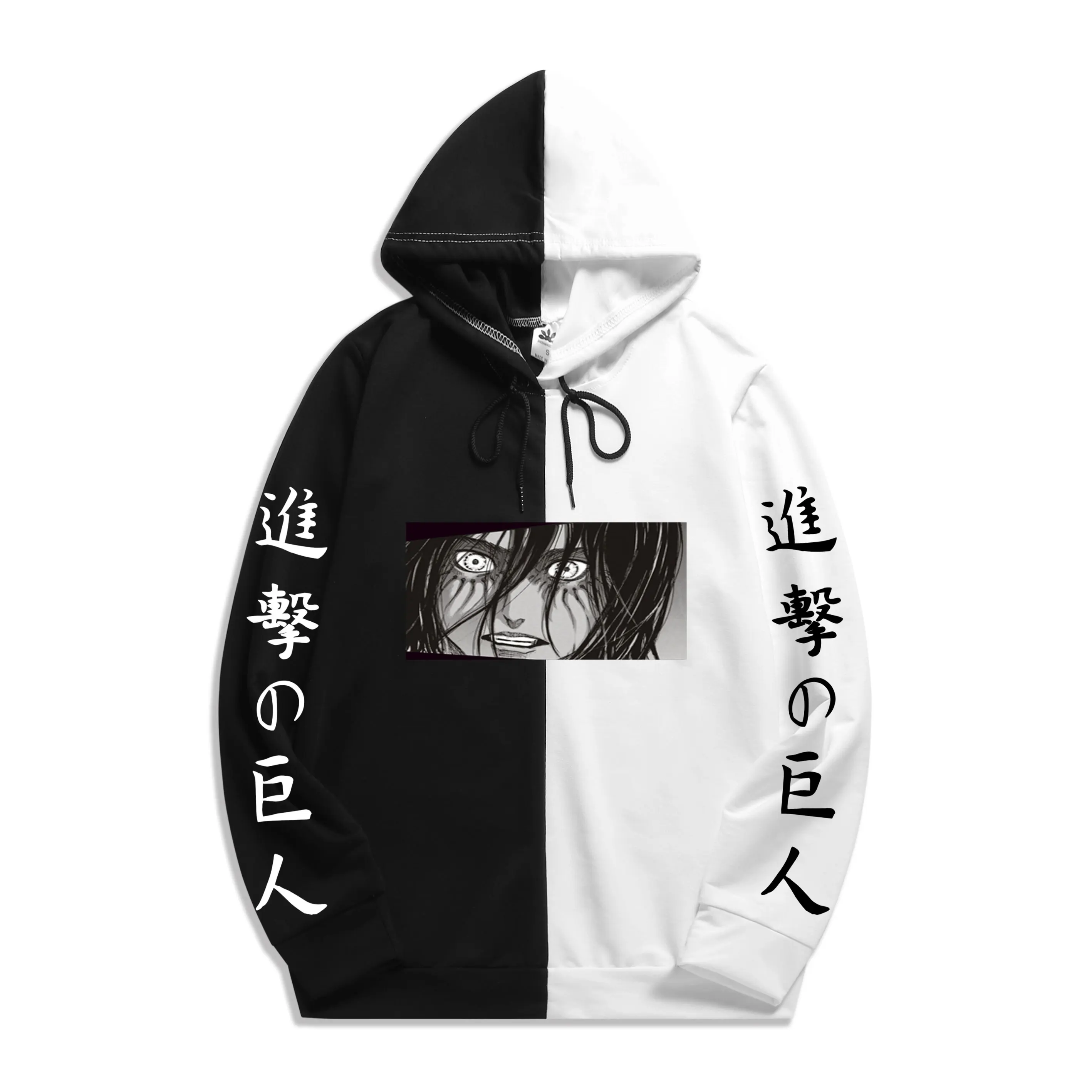 

Толстовка мужская с капюшоном и принтом «атака на Титанов»