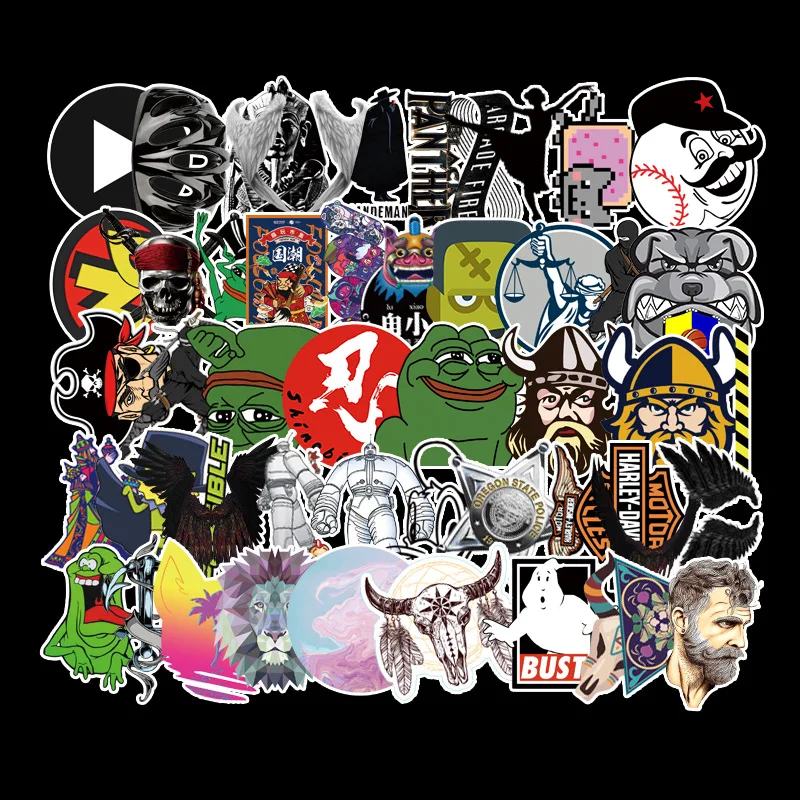 

Rock & Roll Stickers For Laptop Luggage Bicycle Car Styling Skateboard Motorcycle Vinyl Decal Graffiti Punk Cool Stickers