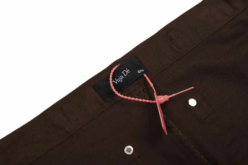 

2021ss VUJADE KENIJIMA Custom-made Wash Jeans Hip-Hop High Street Jeans Men Women Couple leg opening zipper Flare Jeans