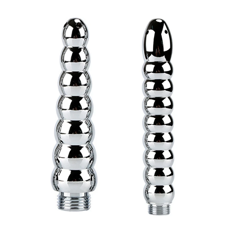 

2022 Gourd 7 Beads/ 9 Beads Enema Cleaning Flusher Long Stainless Steel Insert Washing Personal Cleaning Tools Bidet Bathroom