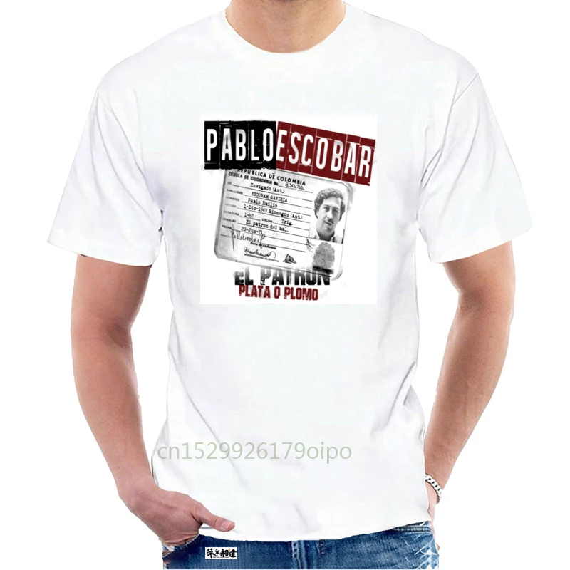 

Hot Sale New Men's T Shirt Pablo Escobar Medellin Scarface T-shirt Hip Hop Tees Streetwear funny tshirt @102310