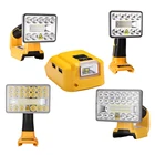 Лампа DCB182, рабочий свет, инструмент для вспышки, прожексветильник для DEWALT 9 Вт 18 Вт 5 дюймов 14,4 в-20 в, литий-ионный аккумулятор DCB200