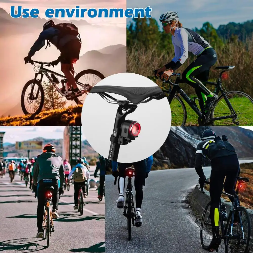 Светодиодный светильник для велосипеда с дистанционным управлением 3 режима IP65
