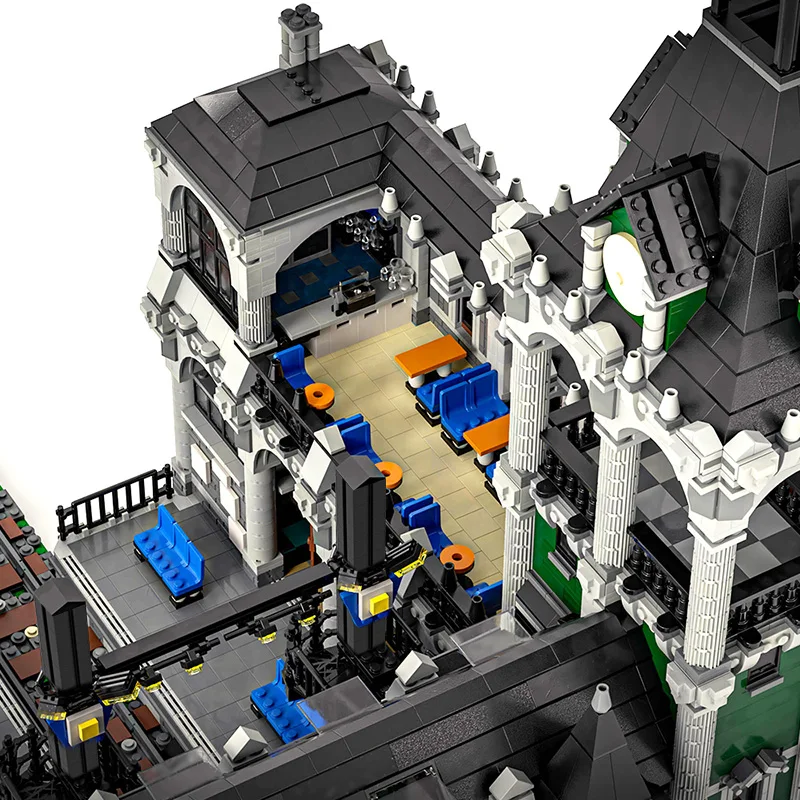 

MOC Modular Train Station City Street View Model Diy 12597pcs Building Blocks Bricks Kids Educationl Christmas Toys Gift For Kid