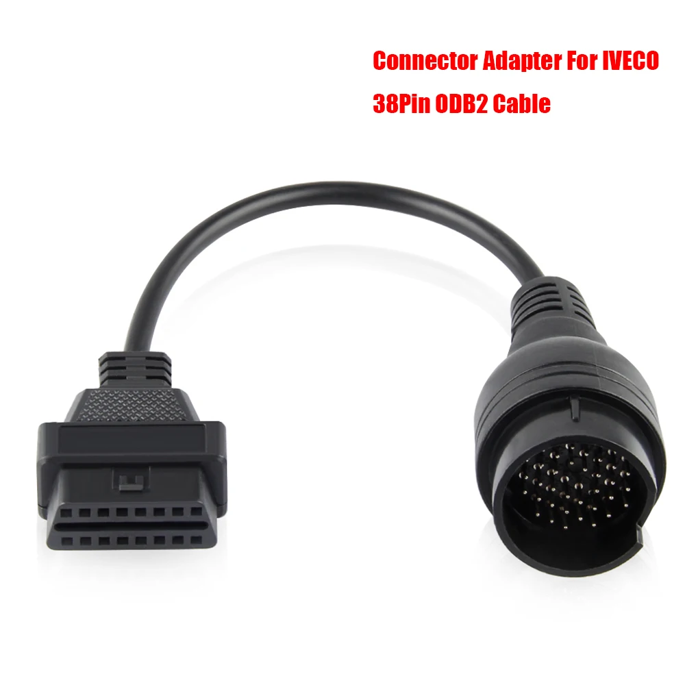 

for IVECO 38 Pin ODB OBD2 Diagnostic Cable Adapter to 16Pin OBDII Connector Car Diagnostic Tool for Iveco 38Pin ODB2 Cable