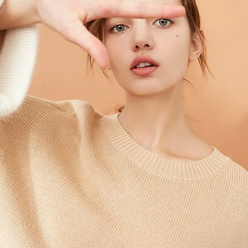 Vero Moda шерстяная вязаная с круглым вырезом из кроличьего меха | 318413578