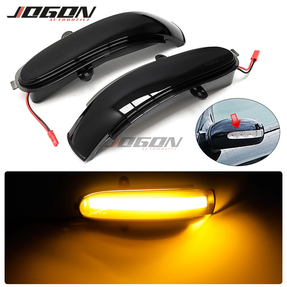

For Mercedes Benz C Class W203 S203 CL203 2001 - 2007 LED Dynamic Turn Signal Light Side Mirror Blinker Sequential Lamp