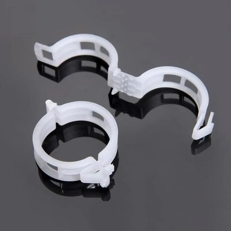 

100pcs Reusable Plastic Plant Support Clips Clamps For Plants Hanging Vine Greenhouse Vegetables Tomatoes Clips Garden Supplies