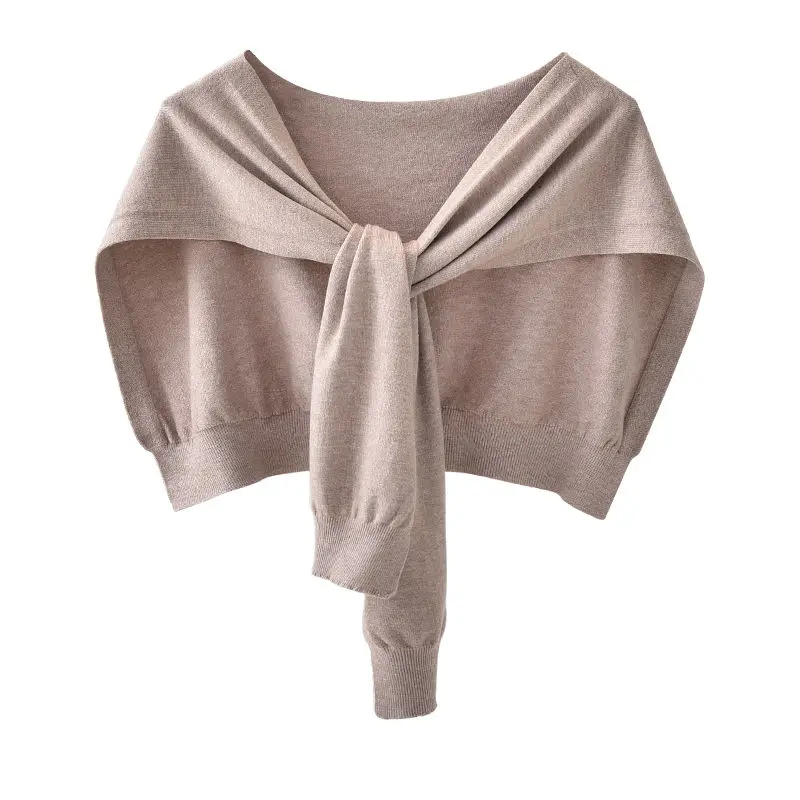 Корейский кашемировый шерстяной вязаный женский накладной воротник шаль летний